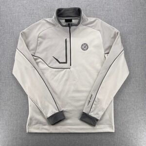 Galvin Green 1/4 Zip Golf Pullover Men L Gray Athletic Performance Oakland Hills